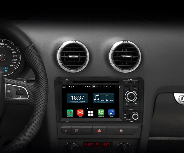 Android Autoradio für Audi A3 / S3 / RS3 (2003-2011) mit Wireless CarPlay & Android Auto