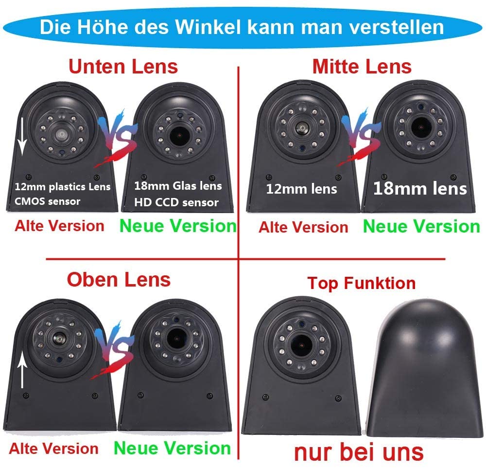 Rückfahrkamera im 3. Bremslicht für VW T5 Bus Multivan Caravelle 2003-2015