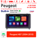 Android Autoradio für Peugeot 407 (2004-2010) mit Wireless CarPlay & Android Auto