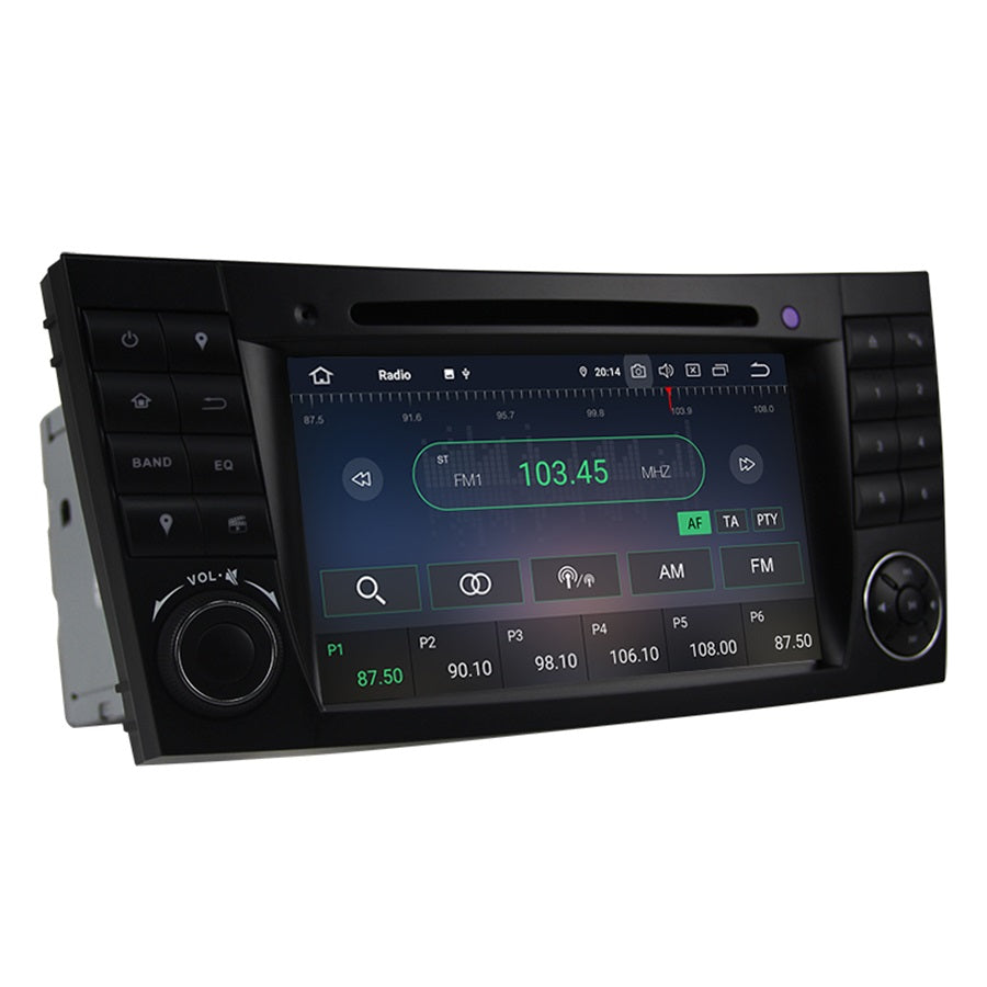 Android Autoradio für Mercedes Benz E-Klasse W211, CLS W219 und G-Klasse W463 2002-2010 mit Wireless CarPlay, Android Auto & DAB+
