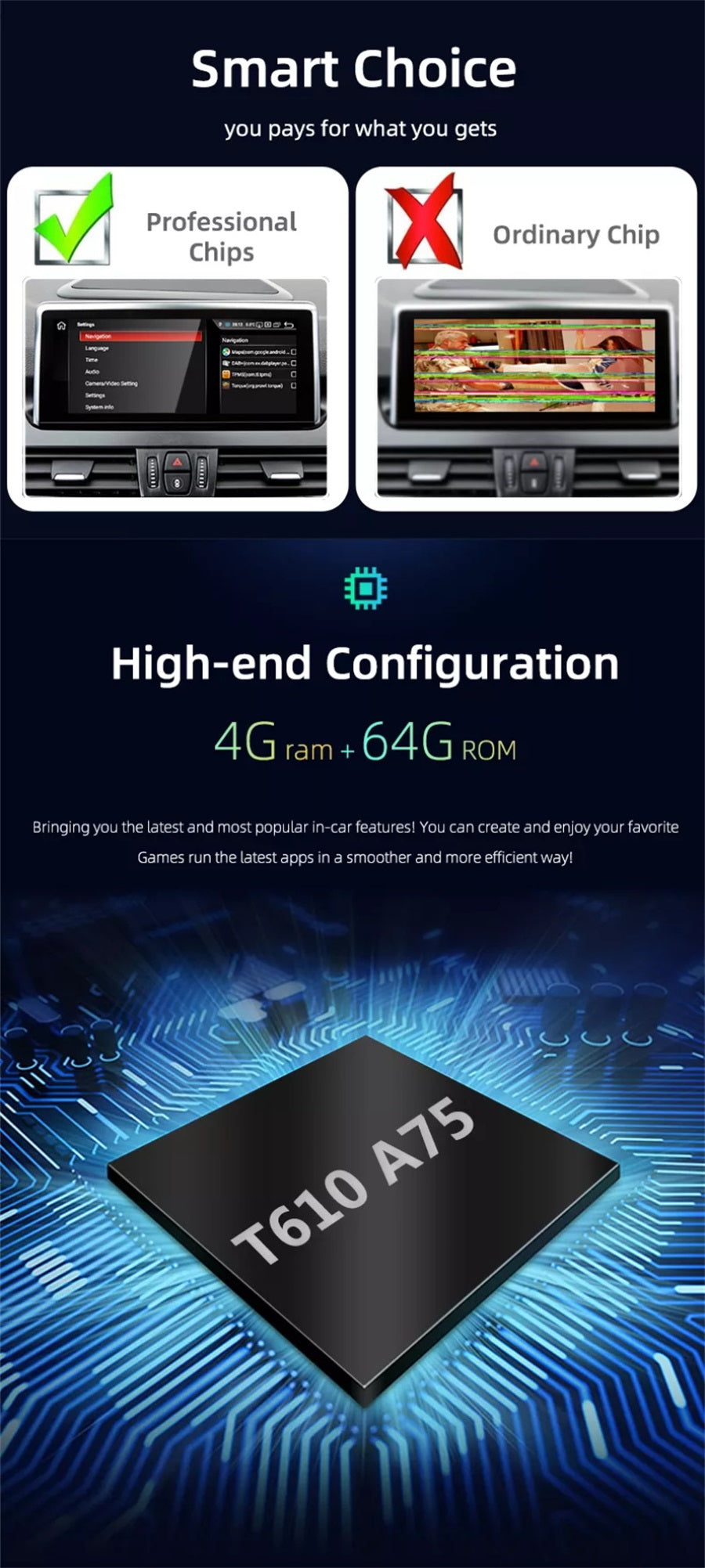 Android Autoradio für BMW 3er E90/E91/E92/E93 und M3 E90/E92/E93 2005-2013 mit Wireless CarPlay, Android Auto & DAB+
