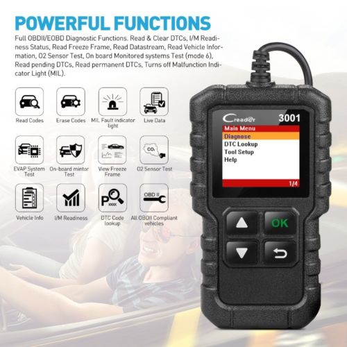 LAUNCH CR3001 OBD2 Diagnosegerät für Fahrzeugsysteme