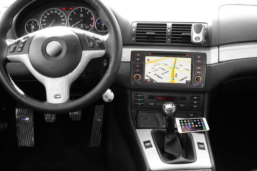 Android Autoradio für BMW 3er E46 und M3 E46 1998-2006 mit Wireless CarPlay, Android Auto & DAB+