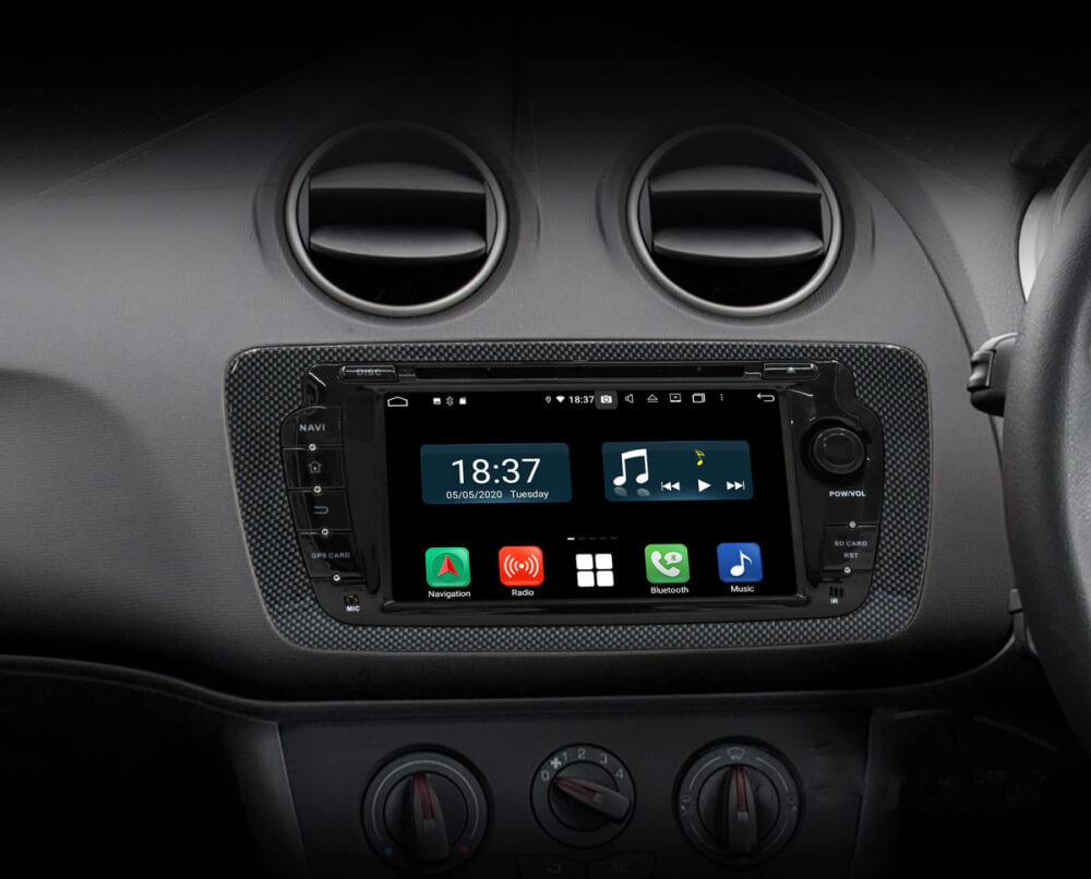 Android Autoradio für SEAT Ibiza 2009–2013 mit Wireless CarPlay & Android Auto