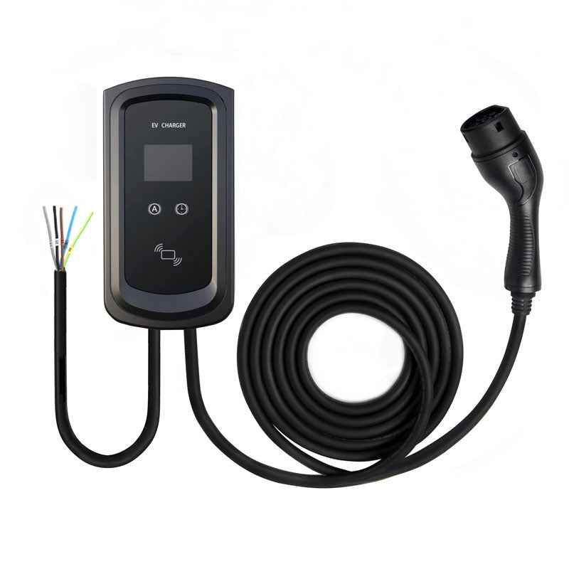 Wallbox EV Ladestation 22 kW | Typ 2 | LCD | RFID | App | 3‑phasig