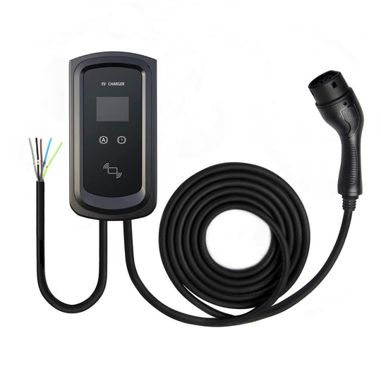 Wallbox EV Ladestation 22 kW | Typ 2 | LCD | RFID | App | 3‑phasig