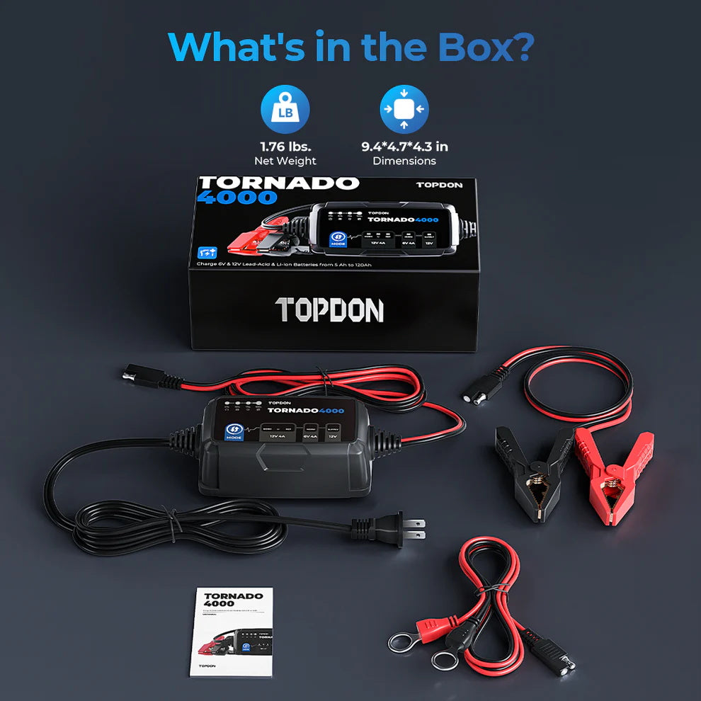 TOPDON T4000 Batterie- und Ladegerät
