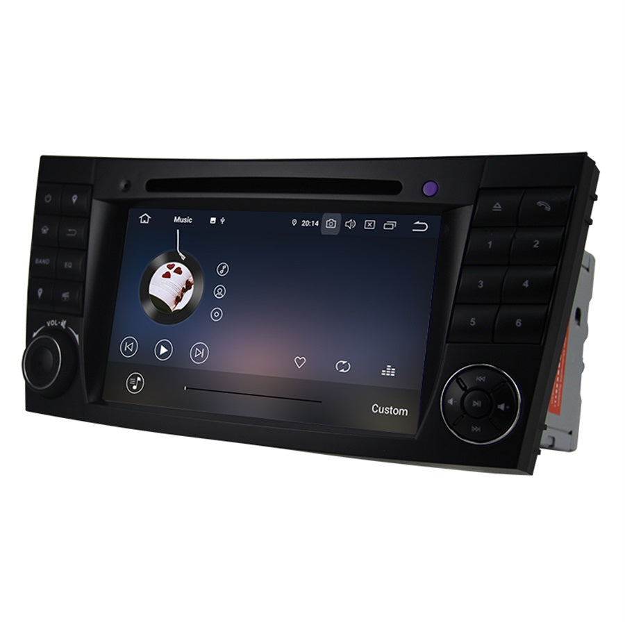 Android Autoradio für Mercedes Benz E-Klasse W211, CLS W219 und G-Klasse W463 2002-2010 mit Wireless CarPlay, Android Auto & DAB+