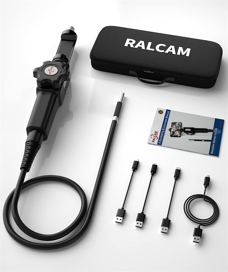 Ralcam Endoskopkamera mit Licht Camera - Inspektionskamera 8.5mm HD1080P Industrial Endoscope für Android und...
