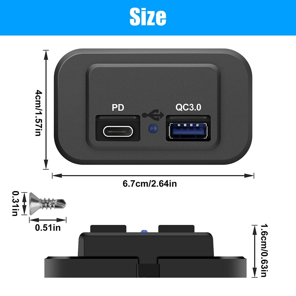 Camper Dual USB Ports Lade Buchse Für RV Wohnmobil Camping Caravan Bus Marine DC5V/3,1 EINE 12V Ladegerät änderung Zubehör