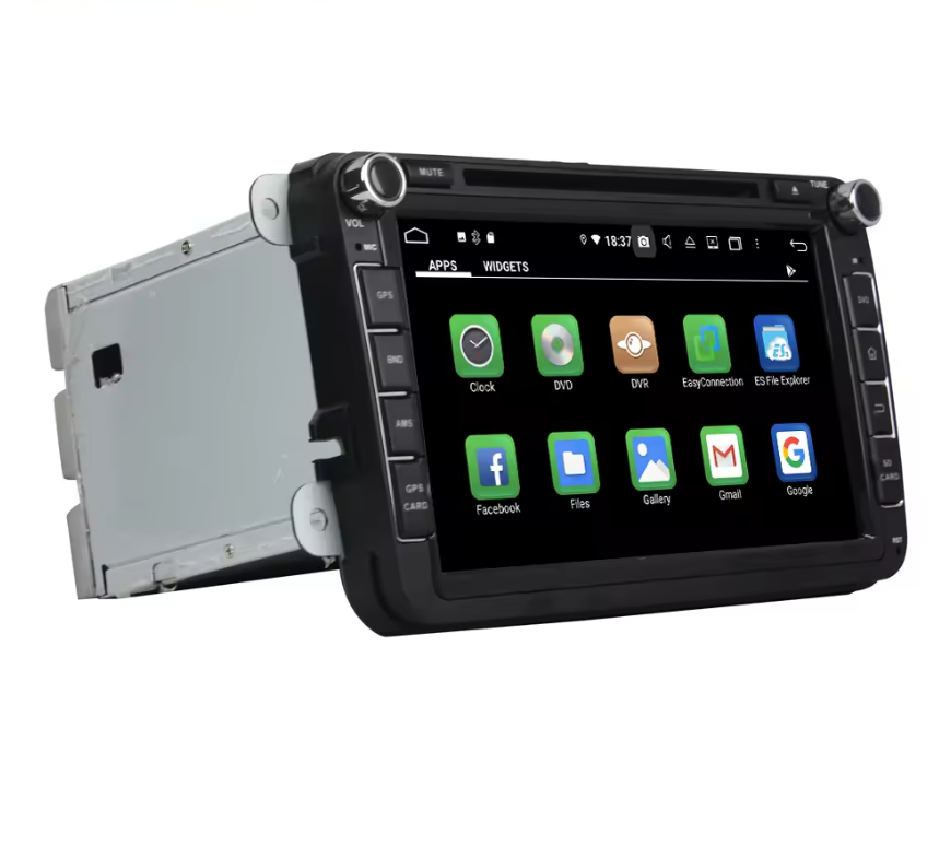 Android Autoradio für VW Golf, Passat, Polo, Touran, Tiguan, Caddy, Jetta, CC, Magotan und Seat (2006-2012) mit Wireless CarPlay & Android Auto