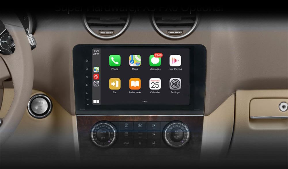 Android Autoradio für Mercedes Benz ML W164 und GL X164 2005-2012 mit Wireless CarPlay, Android Auto & DAB+