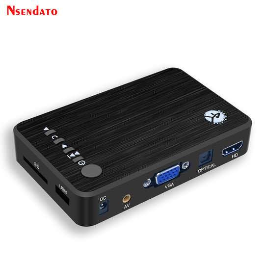 4K Ultra HD Media Player für Auto TV – Unterstützt SD, MMC, RMVB, MP3, USB, Externe HDD, U-Disk – Wiedergabe von MKV, H.265, VGA & mehr