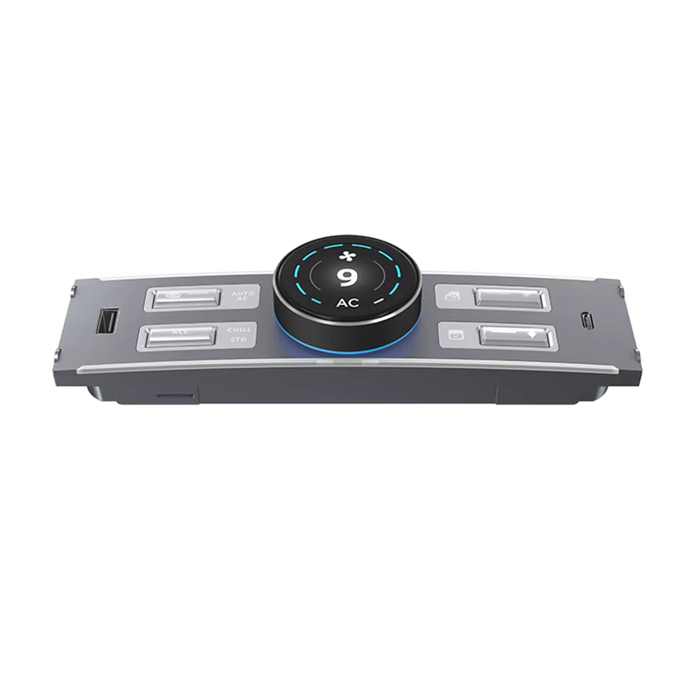 Smart Center Control Expansion Dock Station USB Typ C LCD Intelligenter physischer Knopfknopf für Tesla Model Y Model 3 2021–2024