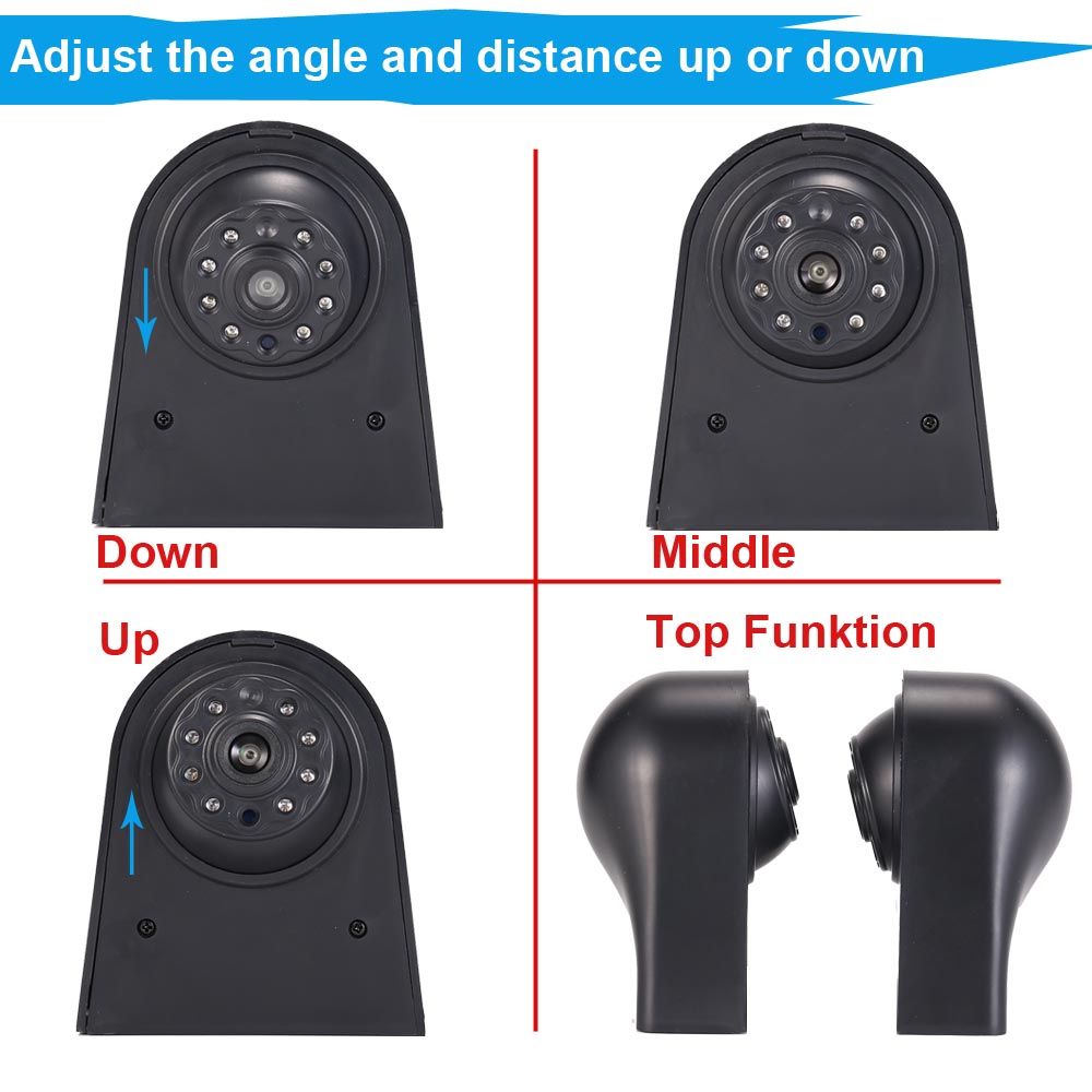 Wasserdichte Rückfahrkamera mit Nachtsicht für VW Crafter 2017 und MAN TGE ab 2017