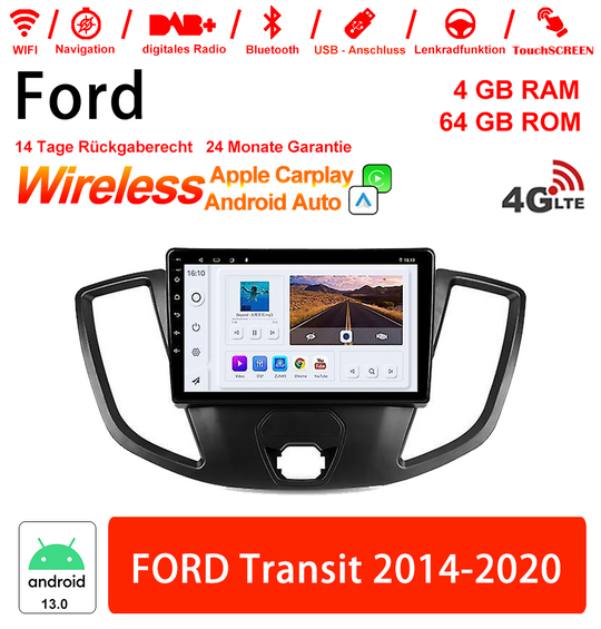 Android Autoradio für Ford Transit 2014-2020 mit Wireless CarPlay & Android Auto