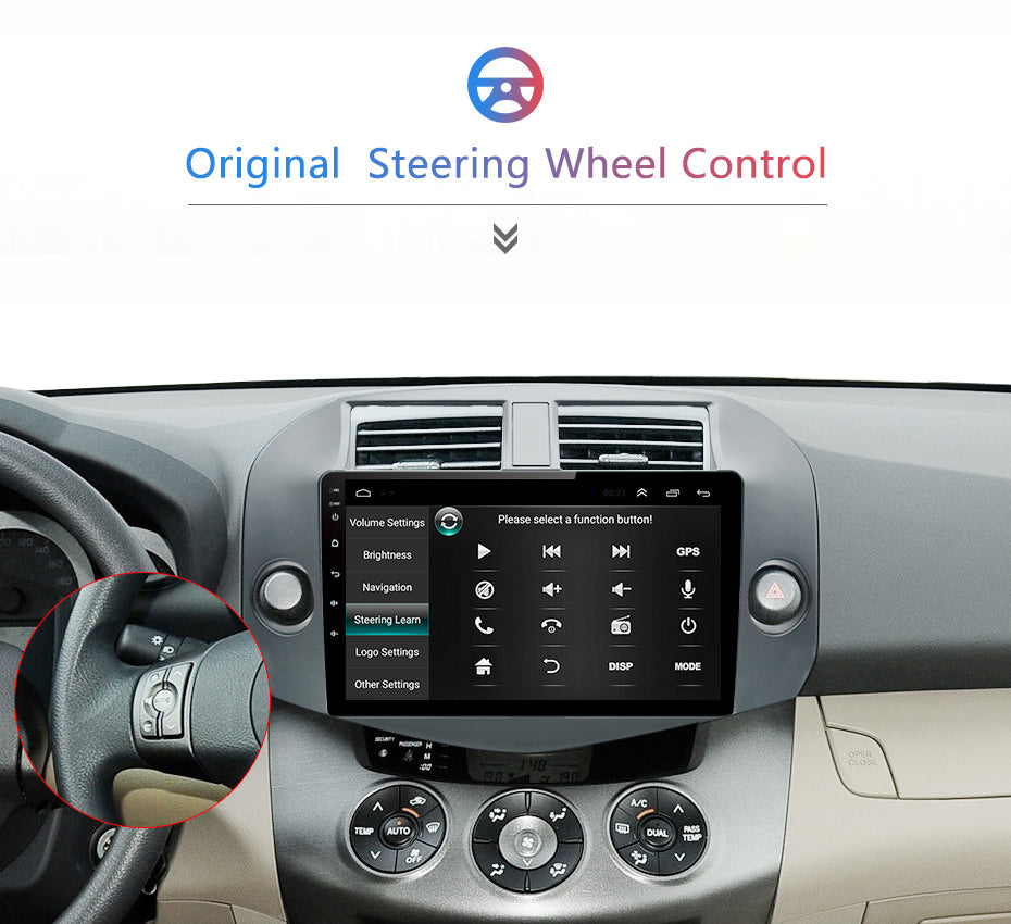 Android Autoradio für Toyota RAV4 2005-2013 mit Wireless CarPlay & Android Auto