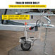350W 12V Elektrische Motorisierten Rad 2270KG Fahrzeug Last Caravan Boot Rad Dolly Utility Anhänger Auto SUV...