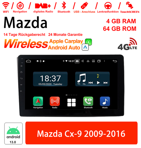 Android Autoradio für Mazda CX-9 2009-2016 mit Wireless CarPlay & Android Auto