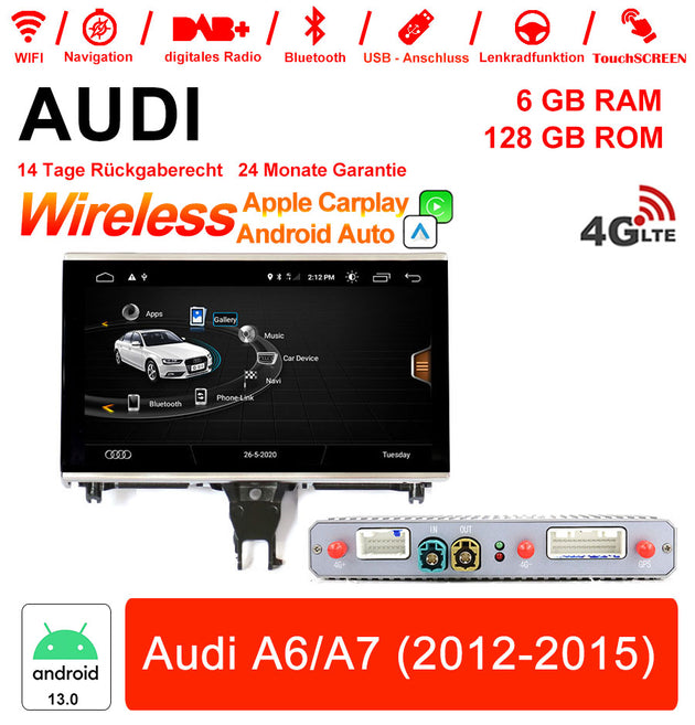 Android Autoradio für Audi A6/A7 2012-2015 mit Wireless CarPlay & Android Auto