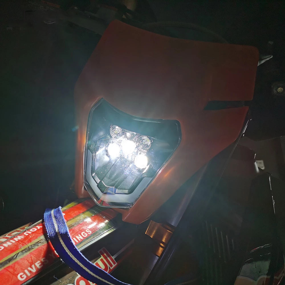 Motorrad Neue LED Scheinwerfer Scheinwerfer Kopf Lampe Licht Für KTM EXC EXCF SX SXF XC XCF XCW XCFW 125 150 250 300 350 450 530