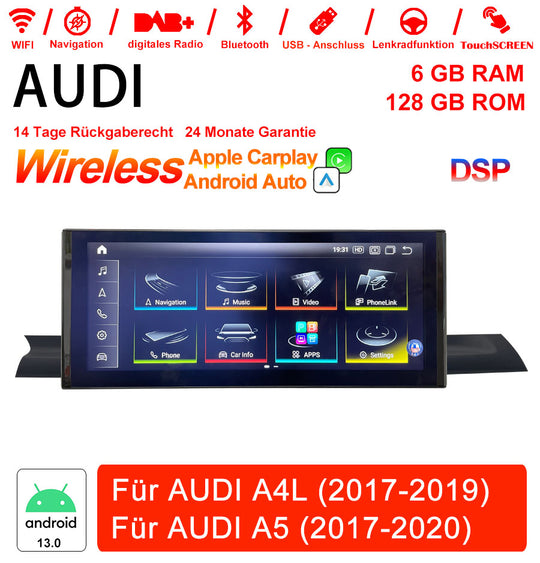 Android Autoradio für Audi A4L (2017–2019) und Audi A5 (2017–2020) mit Wireless CarPlay & Android Auto