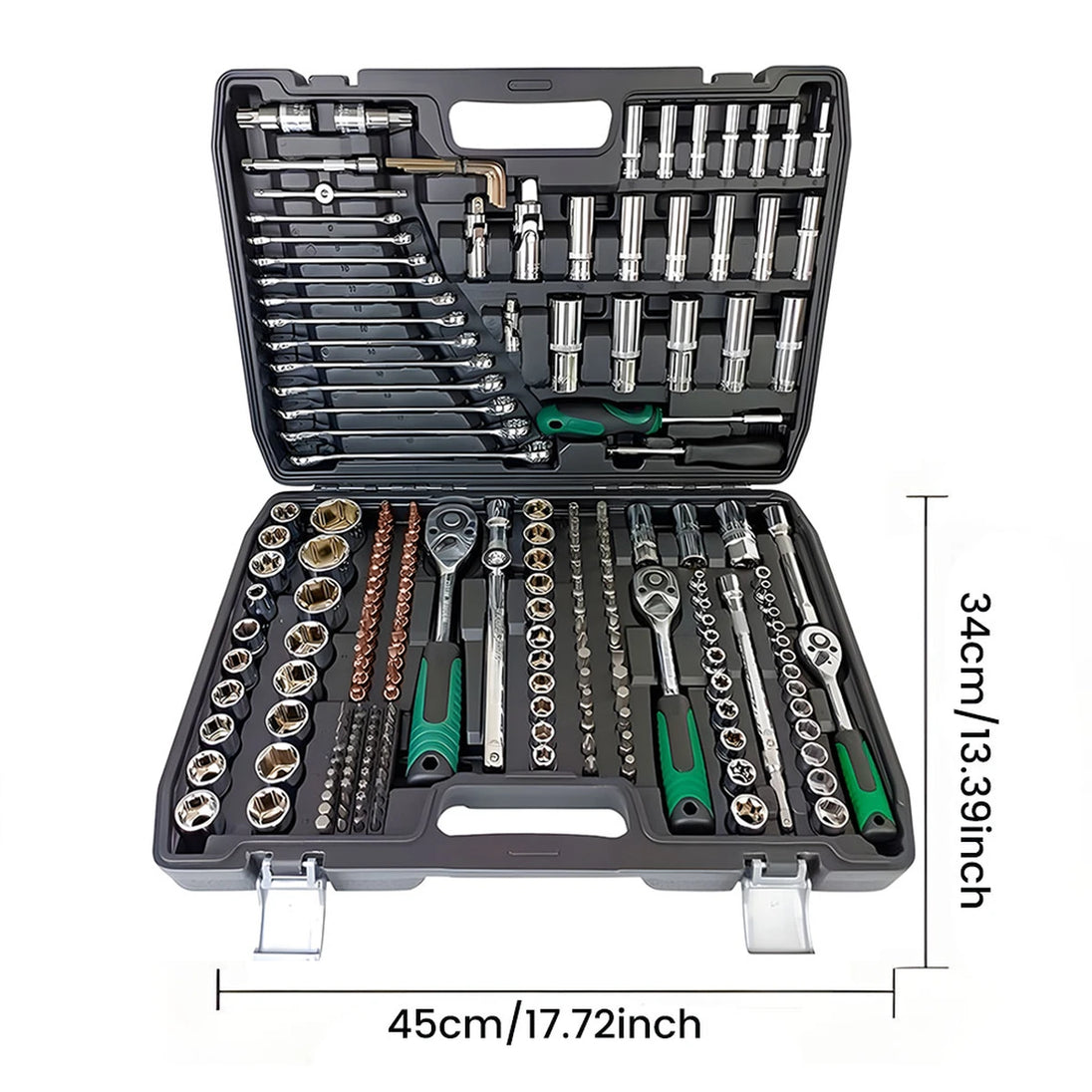 216Pcs Erweiterte Auto Reparatur Mechaniker Werkzeuge 1/4 "3/8" 1/2 "Steckschlüssel Sets Automotive Reparatur...