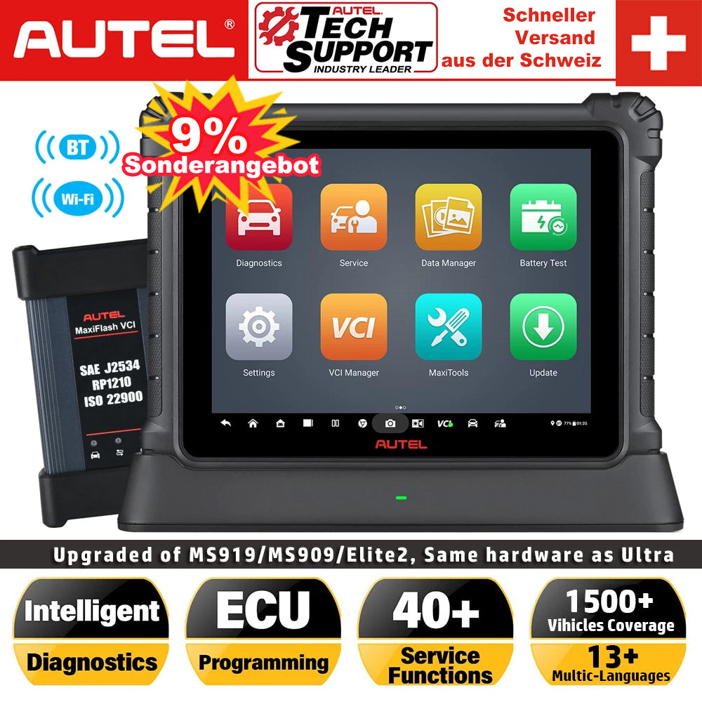 Autel Maxisys Ultra Lite OBD2 Diagnosegerät für Fahrzeugsysteme