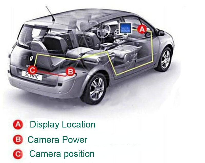 CCD-Rückfahrkamera-Gehäuse für VW/Audi Modelle (Passat, Golf, Tiguan, etc.)