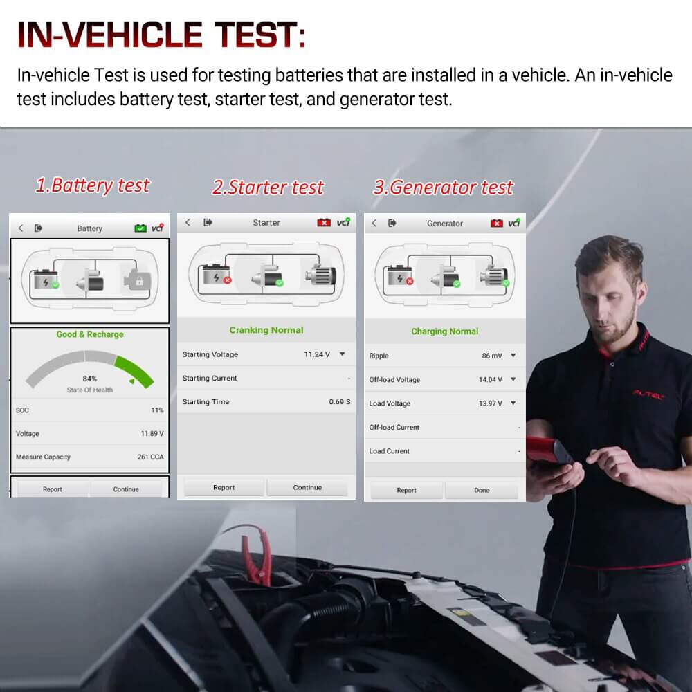 Autel BT608E Batterie- und Systemtester