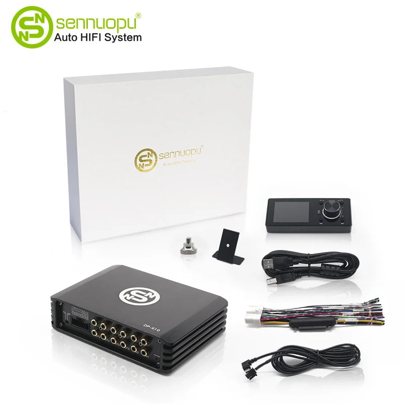 Sennuopu Auto DSP Prozessor 4 Kanal Verstärker 8 Kanäle Digital Sound Prozessoren mit LCD Fernbedienung