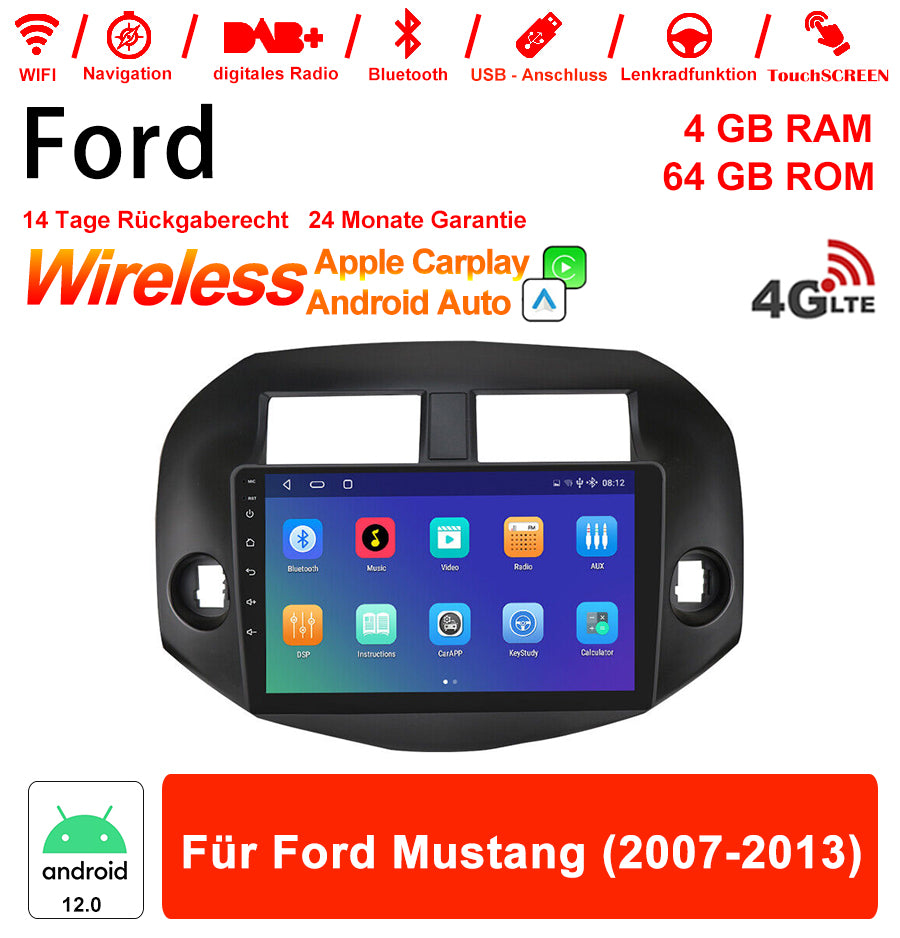 Android Autoradio für Toyota RAV4 2007-2012 mit Wireless CarPlay & Android Auto