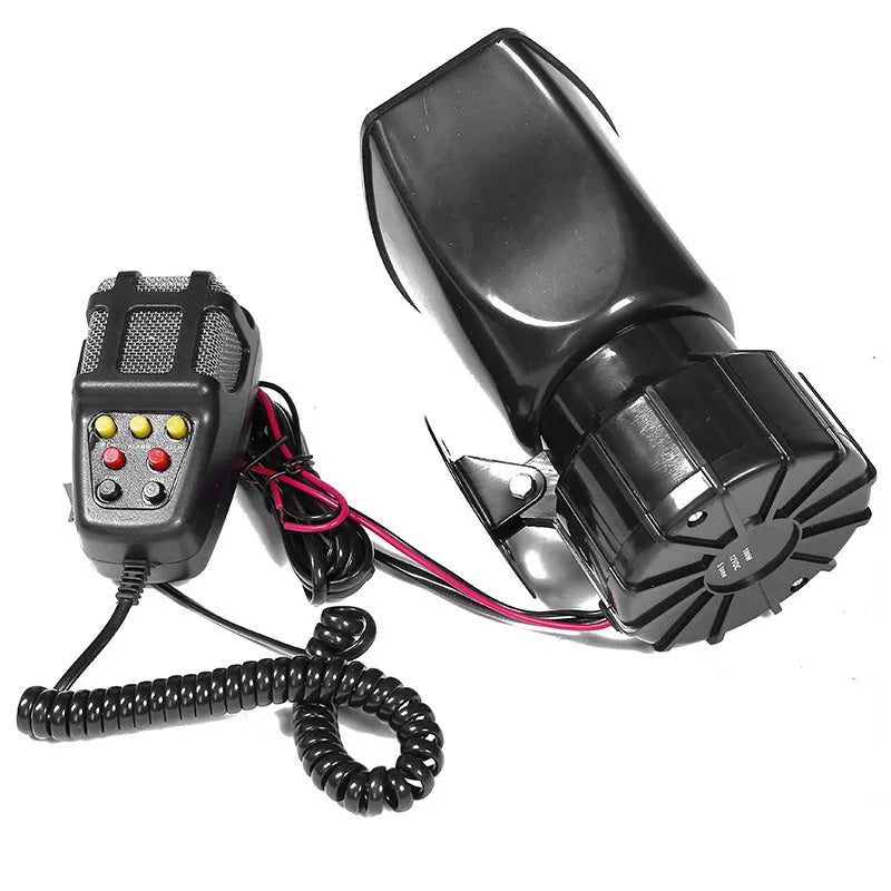 Lautsprecher 110DB Auto Horn Polizei Sirene Air Horn Megaphon Auto Horn Alarm Notfall Motorrad 12V 60W Multi-ton & Claxon Hörner