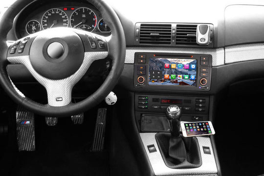 Android Autoradio für BMW 3er E46 und M3 E46 1998-2006 mit Wireless CarPlay, Android Auto & DAB+