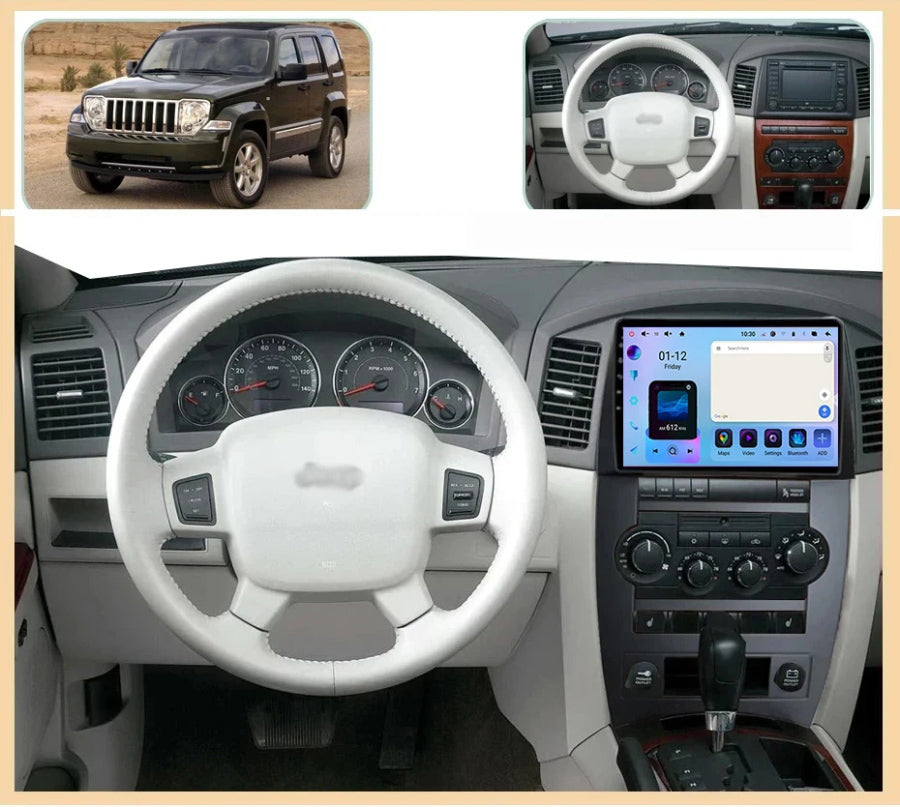 Android Autoradio für Jeep Cherokee 2007-2008 mit Wireless CarPlay und Android Auto