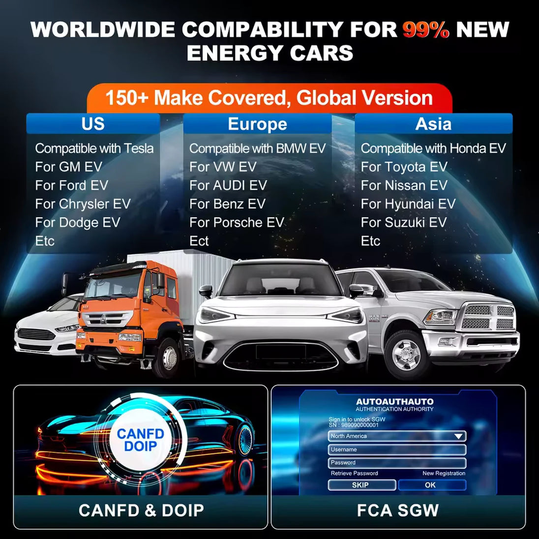 LAUNCH X431 CRP919 EV OBD2 Diagnosegerät für Fahrzeugsysteme