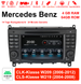 Android Autoradio für Mercedes Benz CLK W209 und CLS W219 2004-2012 mit Wireless CarPlay, Android Auto & DAB+
