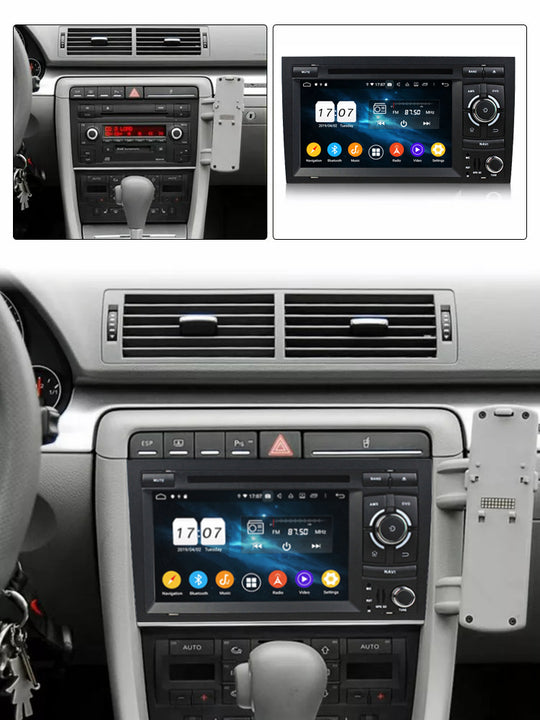 Android Autoradio für Audi A4/S4/RS4 (8E/8F/B7) 2002-2007 mit Wireless CarPlay & Android Auto
