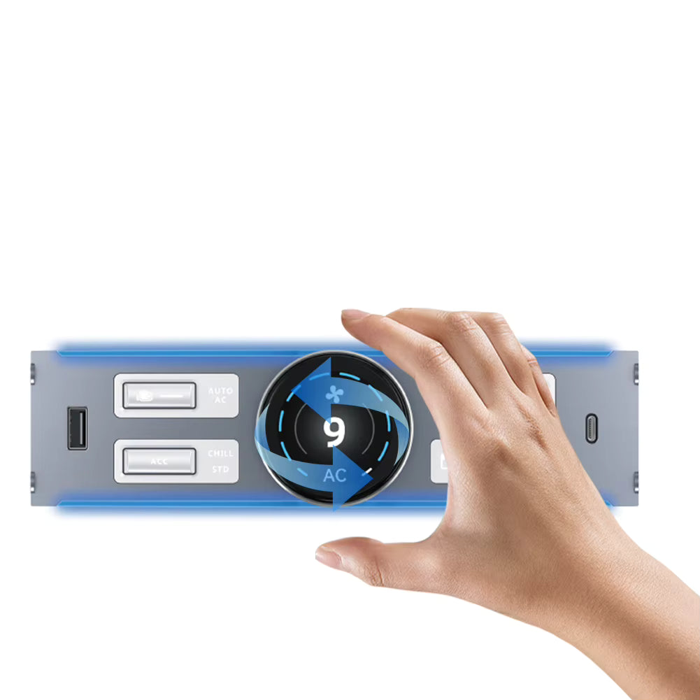 Smart Center Control Expansion Dock Station USB Typ C LCD Intelligenter physischer Knopfknopf für Tesla Model Y Model 3 2021–2024