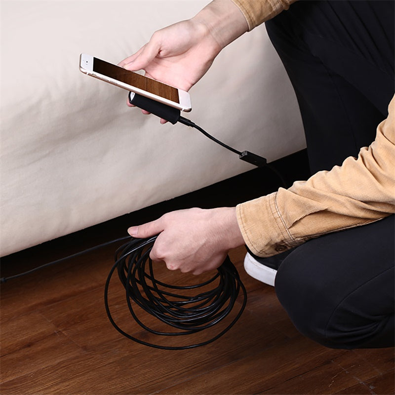 5.5mm objektiv Kamera Endoskop HD IP67 Fest Flexible Rohr Mirco USB Typ-C Endoskop video Inspektion für Android...