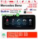 Android Autoradio für Mercedes Benz A-Klasse W176, C-Klasse C117/X117 und CLA C117/X117 2013-2016 mit Wireless CarPlay, Android Auto & DAB+