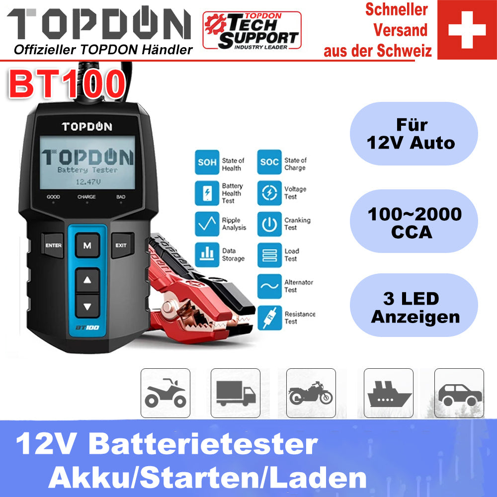 TOPDON BT100 Batterie- und Ladegerät