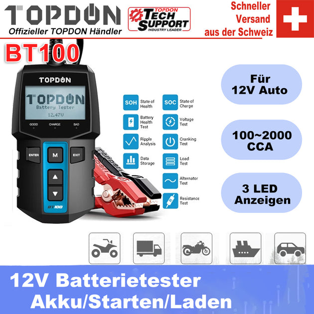 TOPDON BT100 Batterie- und Ladegerät