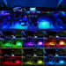 18 in 1 Led Auto Umgebungslichter 213 Farbe RGB Symphony Streamer Bluetooth Regenbogen Acryl Streifen Atmosphäre Lampe Kit 12V