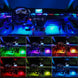 18 in 1 Led Auto Umgebungslichter 213 Farbe RGB Symphony Streamer Bluetooth Regenbogen Acryl Streifen Atmosphäre Lampe Kit 12V