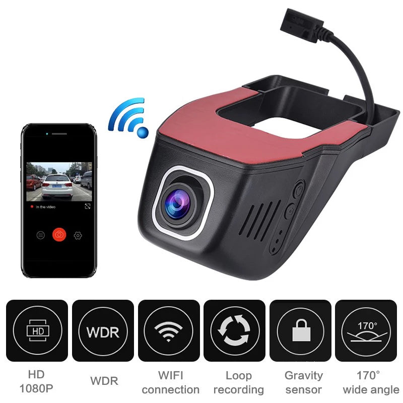 1080P WLAN Dash Cam versteckt mit Nachtsicht