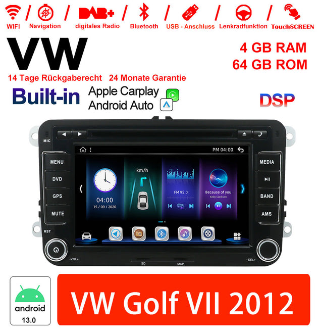 Android Autoradio für VW Golf VII 2012 mit Wireless CarPlay & Android Auto