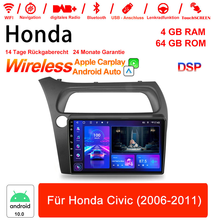 Android Autoradio für Honda Civic 2006-2011 mit Wireless CarPlay & Android Auto