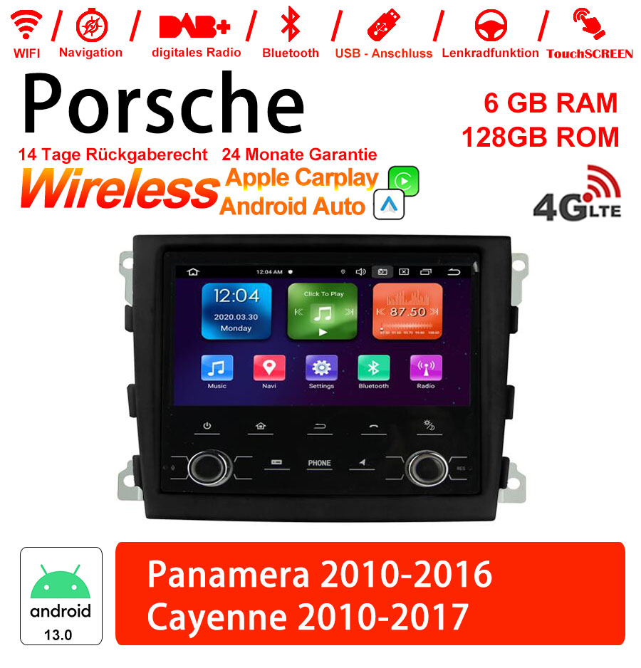 Android Autoradio für Porsche Cayenne 2010-2017 und Porsche Panamera 2010-2016 mit Wireless CarPlay & Android Auto