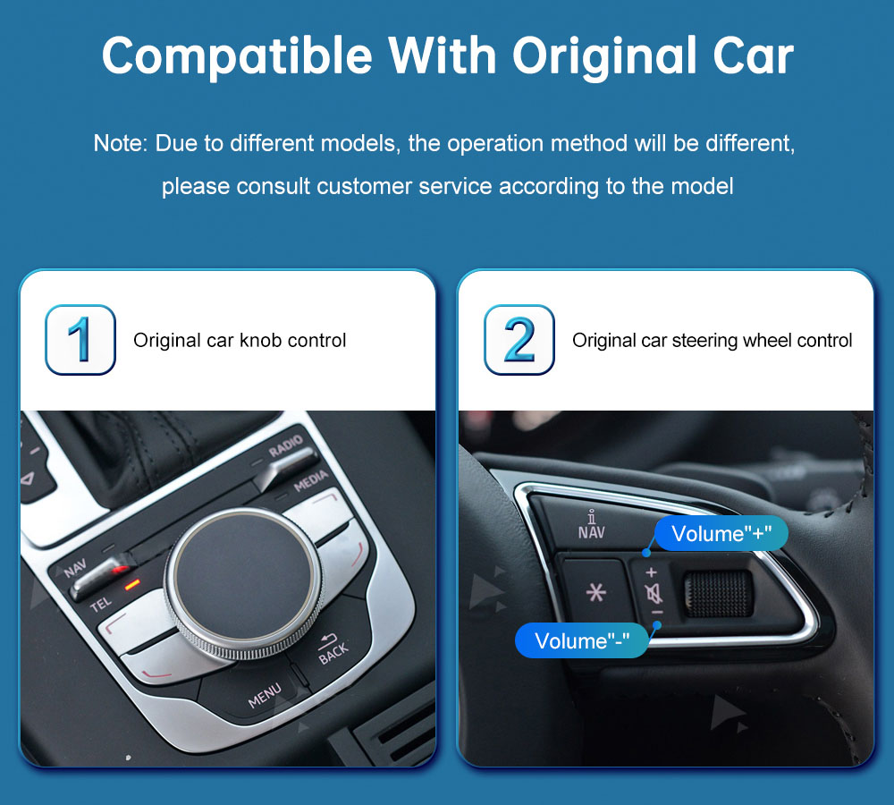 Android Autoradio für Audi A3 2013–2018 mit Wireless CarPlay & Android Auto